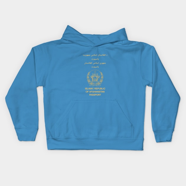 Afghanistan passport Kids Hoodie by Travellers